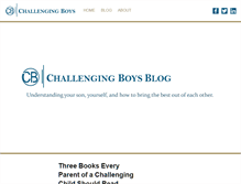 Tablet Screenshot of challengingboys.com